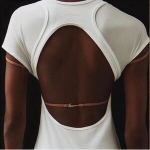 Nike x Jacquemus La Robe white strap detail dress